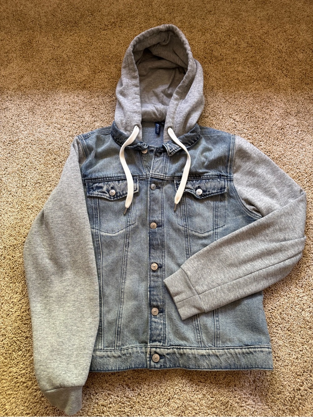 H&M/Divided Jean Jacket Hoodie - Men’s Large